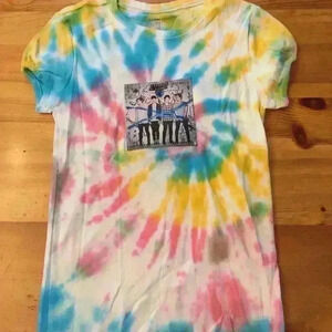 Hand tie dyed 5 Seconds Of Summer shirt